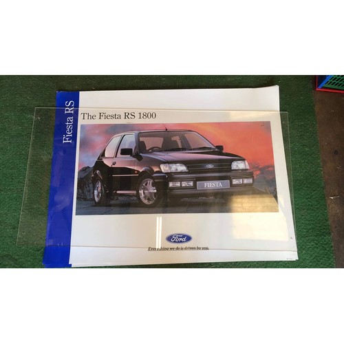 380 - 7 x FORD car showroom posters - have been displayed ( SEE ALL PICTURES TO SEE ALL POSTERS )