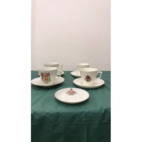 397 - Coronation ware - cups & saucers