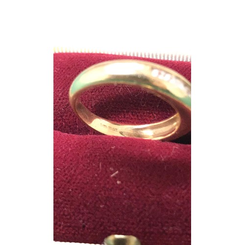 153 - 9ct gold ring size L weight 3.36g