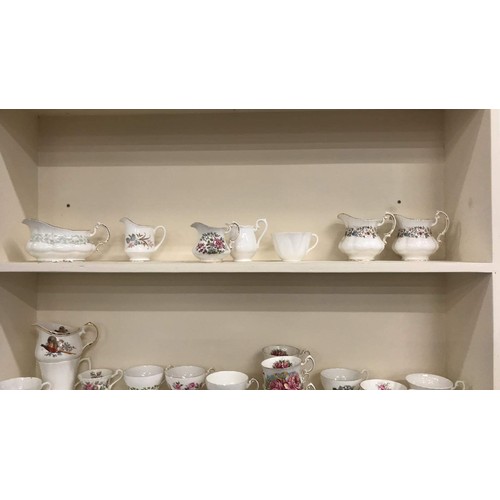 18 - Large collection of tea set accessories to include Regency, Paragon, Royal Standard & many more