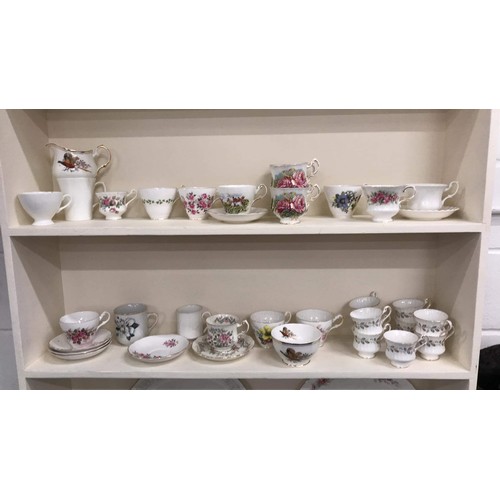 18 - Large collection of tea set accessories to include Regency, Paragon, Royal Standard & many more