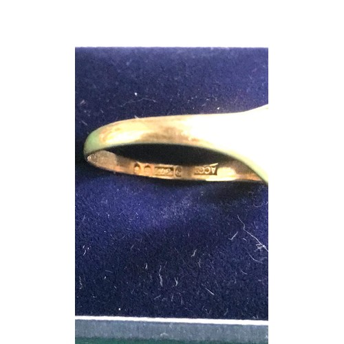 158 - 9ct signet ring weight 3.10g size V