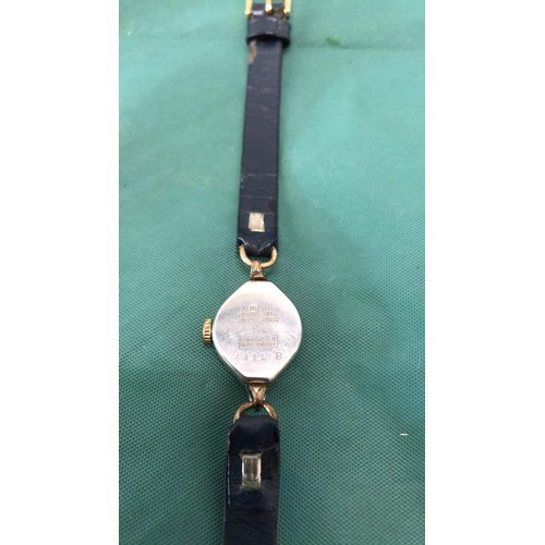 342 - Ladies watch with navy blue strap