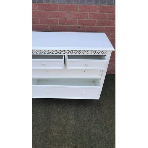 437 - white 2 over 2 chest of drawers project see all pictures