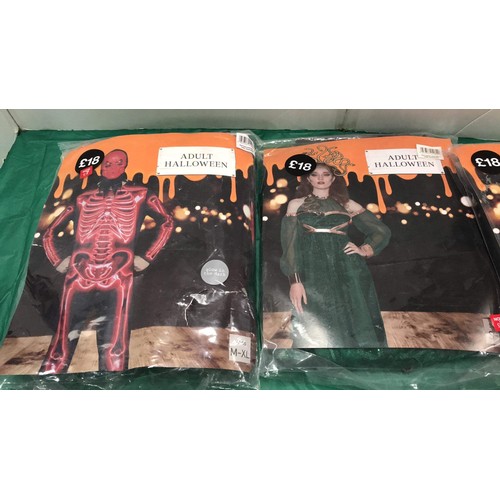 445 - four packaged Halloween costumes