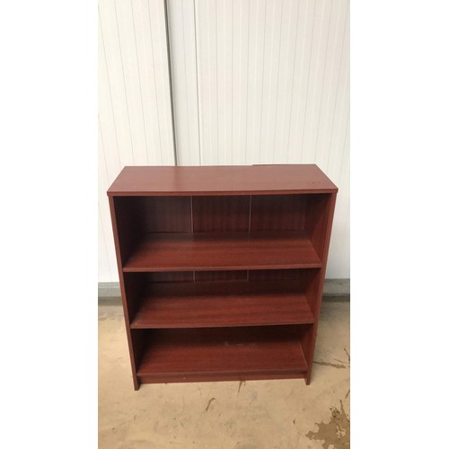 468 - Mahogany effect book shelf