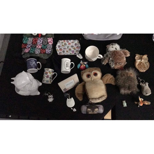 480 - collection of owl related wares