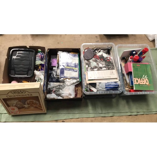 494 - Four boxes of mixed craft ware