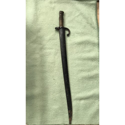 497 - Early Bayonet with scabbard