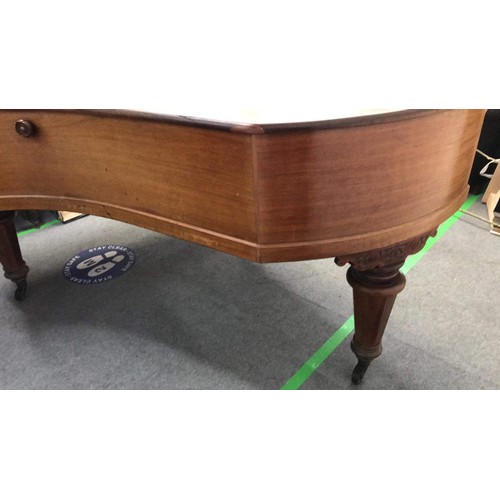 511 - ROSE WOOD OVER STRUNG  Grand Piano By J L DUYSEN Berlin GERMANY  MODEL NUMBER 10384 Imported by EDWI... 