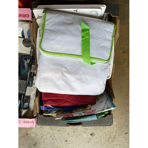 584 - 4 boxes of craftware & bags