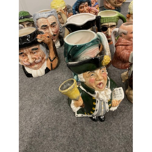 508 - Large quantity of toby and mixed maker character jugs