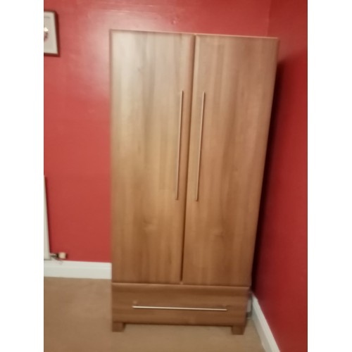 683 - 2 flat pack wardrobes - already dissembled ( see picture for what it looks like )