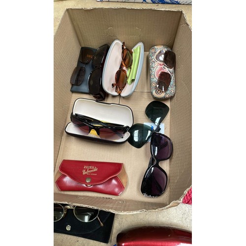 672 - Collection of mixed sunglasses & cases