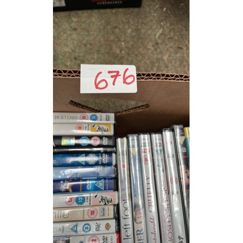 676 - Large quantity of mixed DVD's