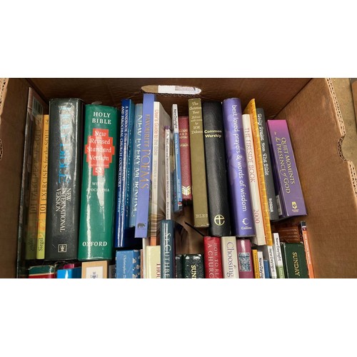 681 - Box of religious books