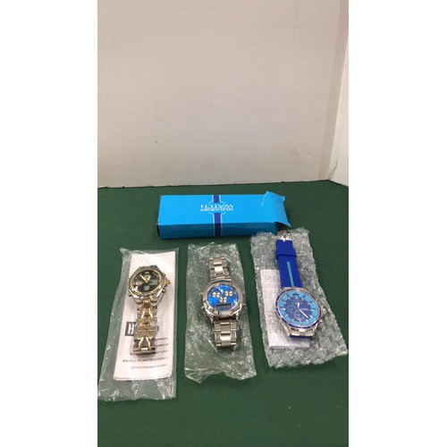 31 - 3 gents watches mixed