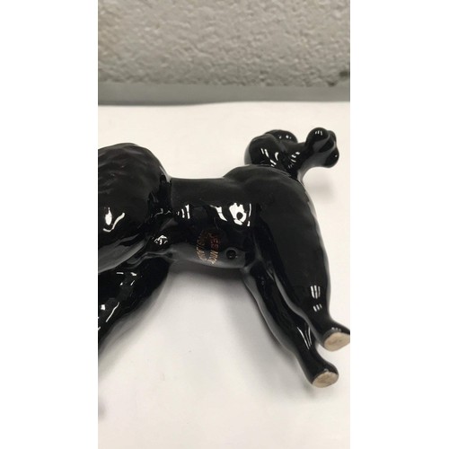 3 - Beswick black poodle