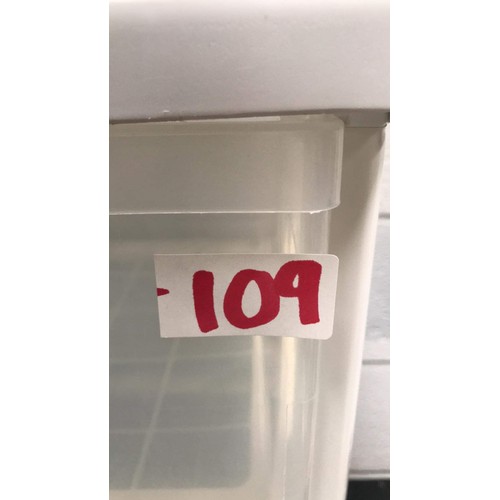 109 - Two plastic craft storage drawers