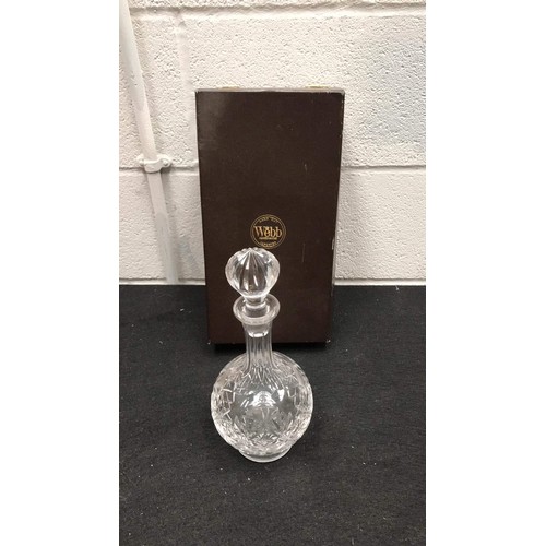 47 - Boxed WEBB glass decanter