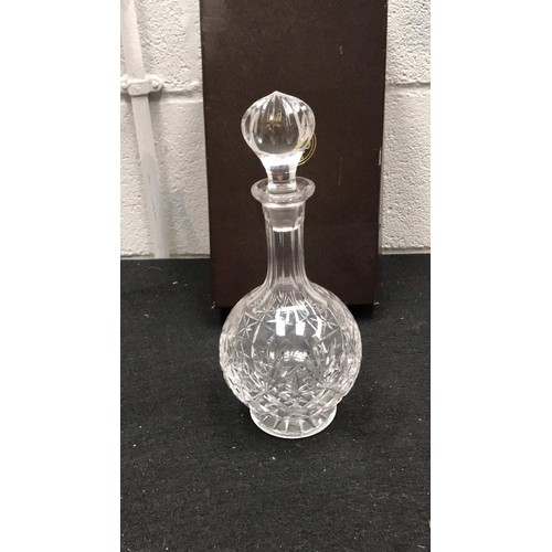 47 - Boxed WEBB glass decanter