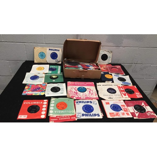 101 - small box of mixed artist / music single 45s