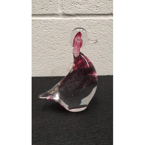 49 - Wedgwood glass bird sculpture