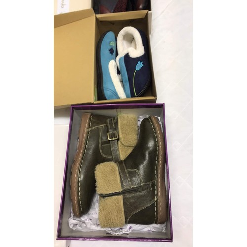 19 - four pairs of unused ladies shoes boxed