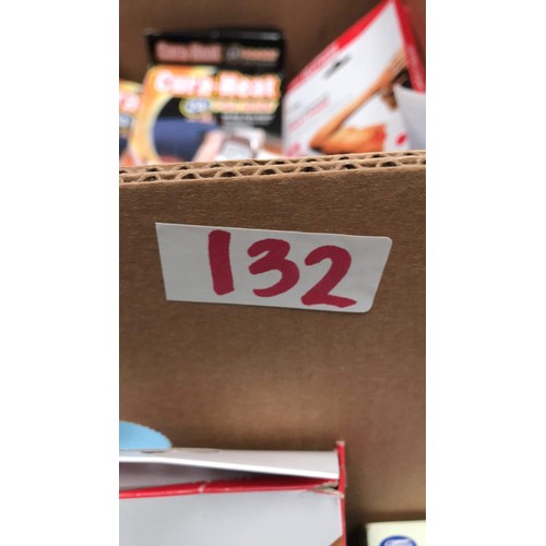 132 - box of heat pads and more