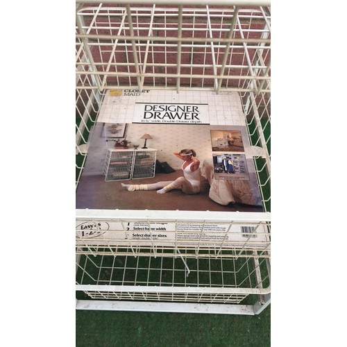 73 - WIRE FRAMED STORAGE DRAWERS