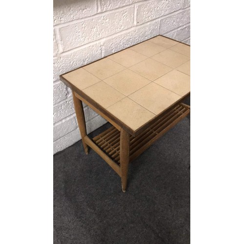 166 - retro tiled top table