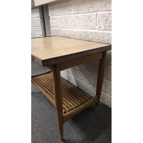 166 - retro tiled top table