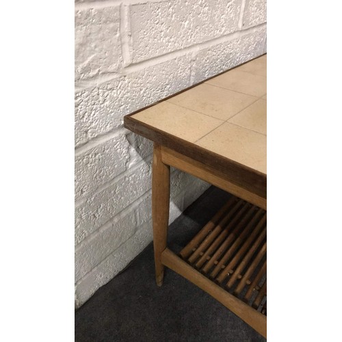 166 - retro tiled top table