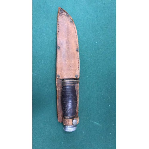 18 - Bowie style camp knife