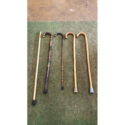 245 - Selection of walking sticks