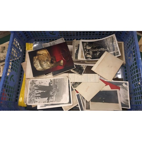 243 - Collection of black & white photos & ephemera