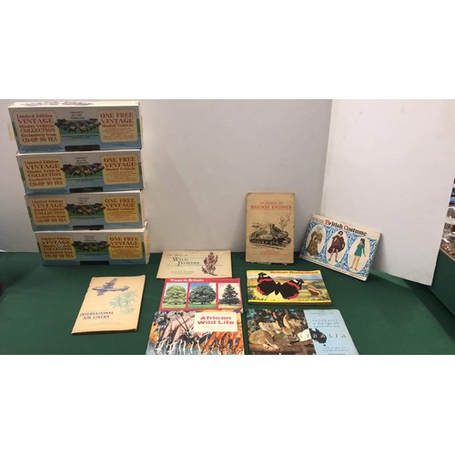 221 - 4 limited edition co-op cars boxed, cigarette cards and tea cards