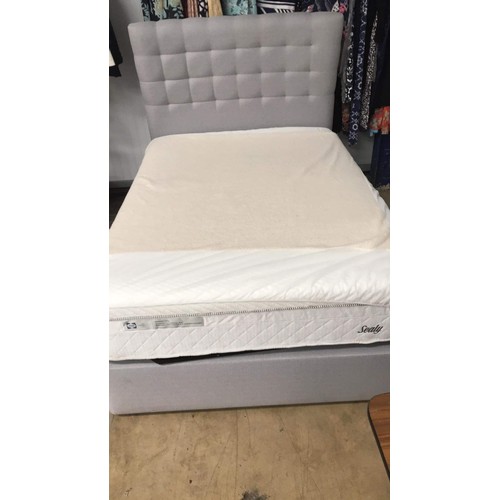 363 - SEALY double divan lift up ottoman bed