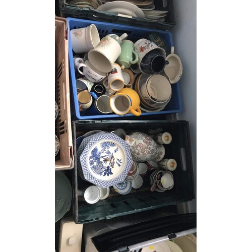 344 - 8 x boxes of mixed china items