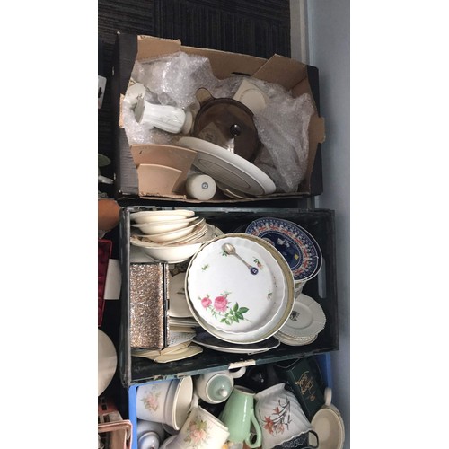 344 - 8 x boxes of mixed china items