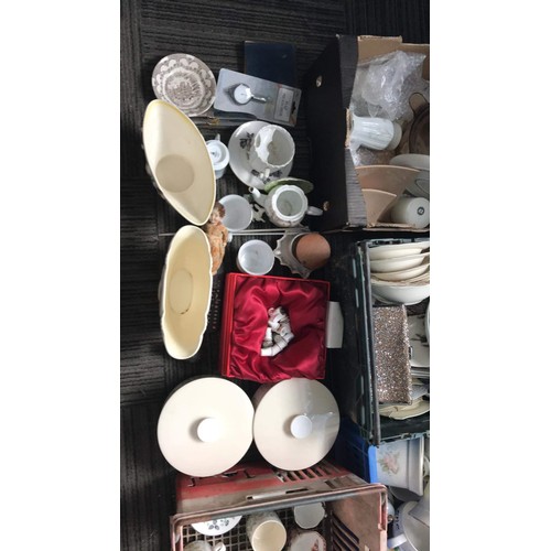 344 - 8 x boxes of mixed china items