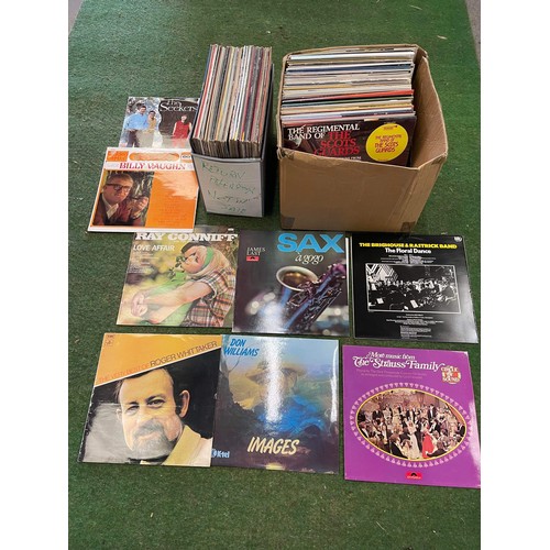 369 - 2 boxes of LPs mixed music & artist