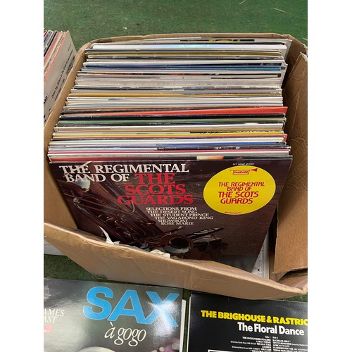 369 - 2 boxes of LPs mixed music & artist