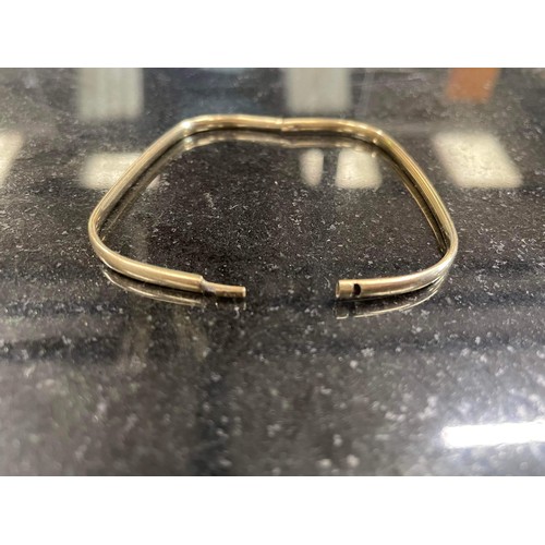 287 - 14ct gold bangle weight 5.01g