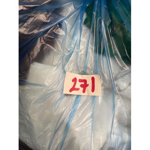 271 - 7 bags of mixed clothing & linen