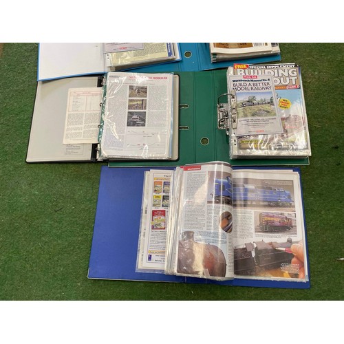 387 - Large quantity of railway & railway modelling magazines in folders