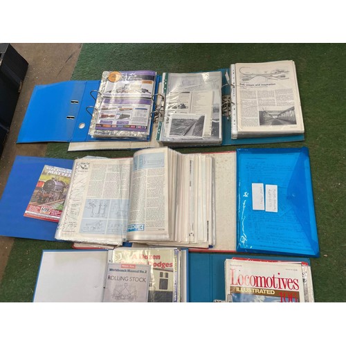 387 - Large quantity of railway & railway modelling magazines in folders