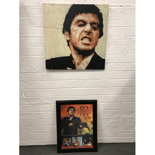 475 - 3 Framed pieces from the movie Scarface