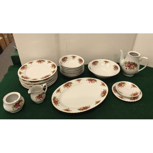 443 - 21 piece Norfolk tea set