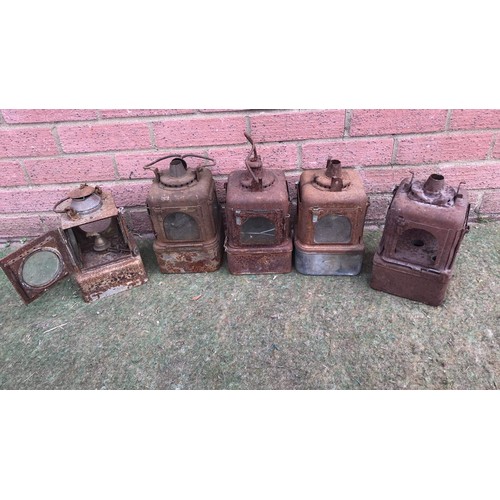 463 - 5 railway lanterns